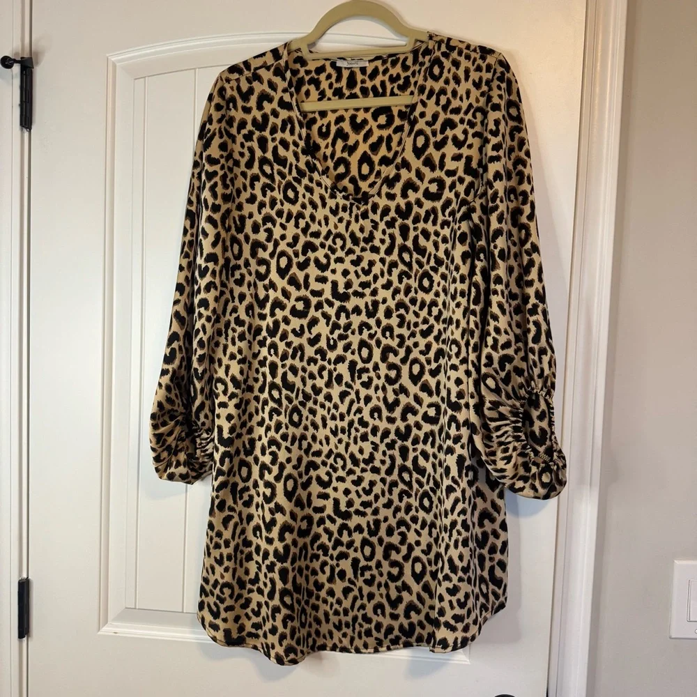 Boutique Leopard Print Dress or Tunic Top - Picture 1 of 5